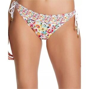 Bleu Rod Beattie Flower Hour Bikini Bottom Side Tie Hipster Bottom